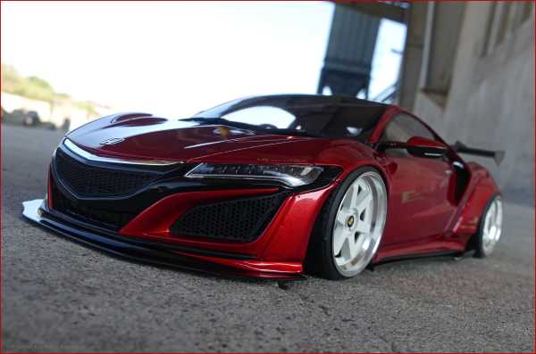 1:18 Honda NSX Liberty Walk LB Performance - Candy Rot - Breitbau inkl. OVP